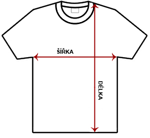 Rozměry trička
